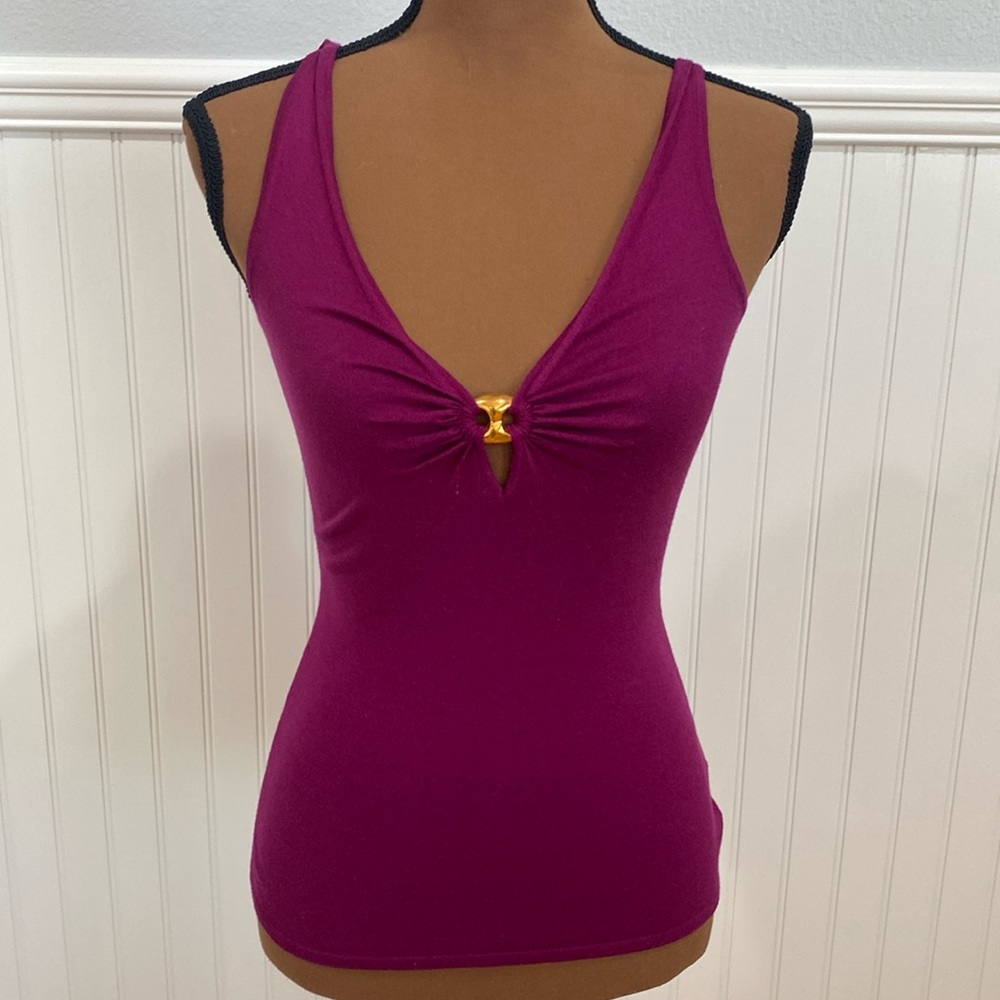 Authentic Gucci Blouse made in Italy with Gold hardware